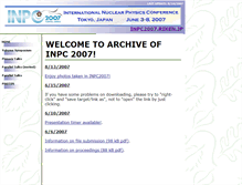 Tablet Screenshot of inpc2007.riken.jp